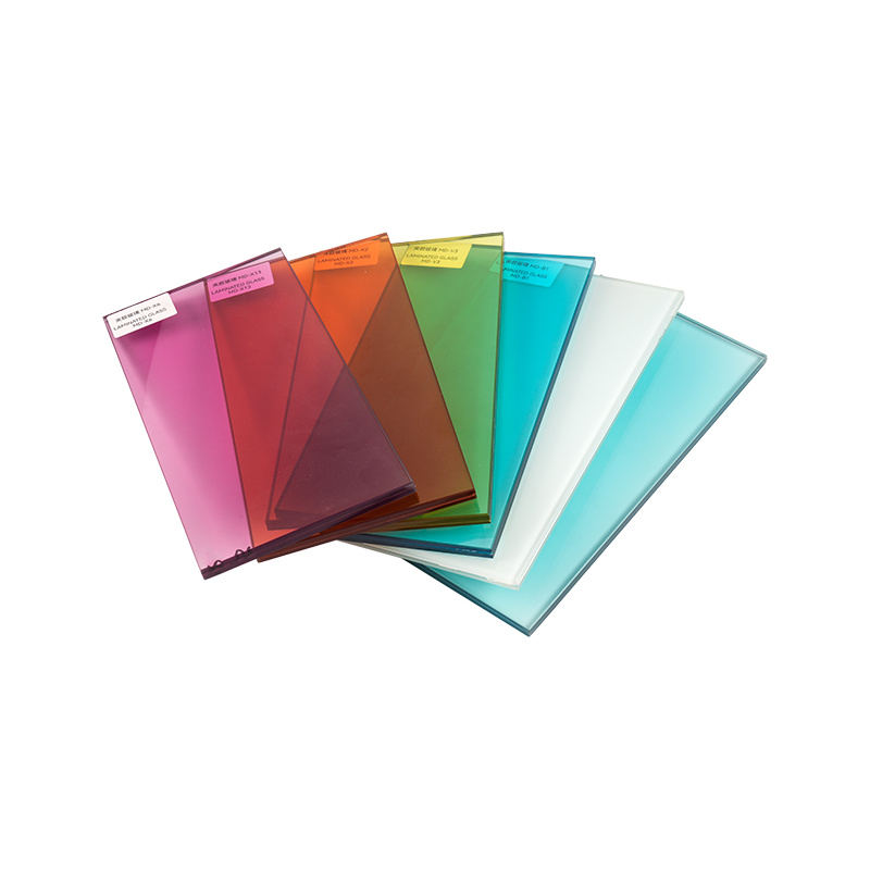 Eva et PVB film colours available radialis, probationem coloris laminated speculum